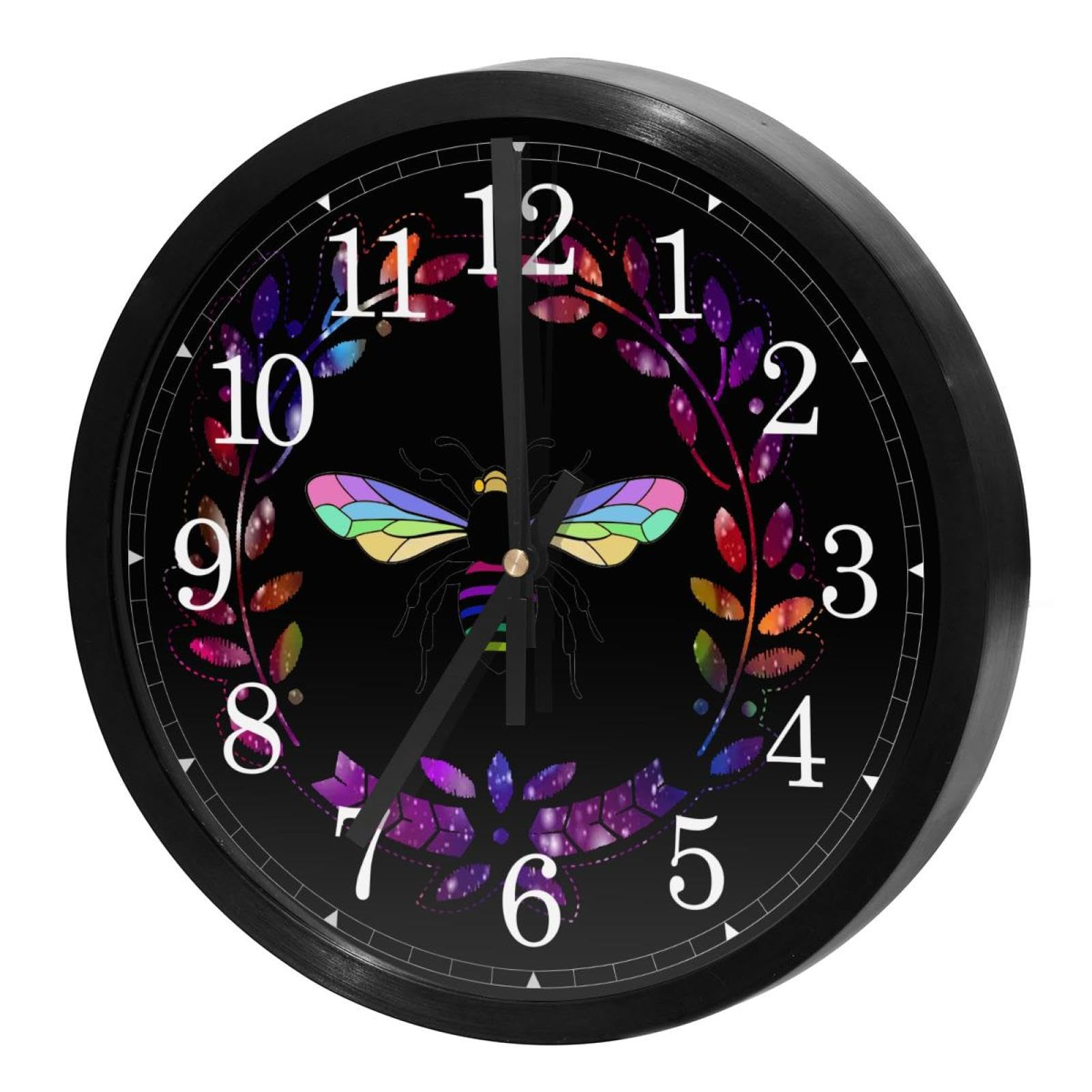 Horloge murale silencieuse pour bureau et école cherchant une clarté de lecture totale