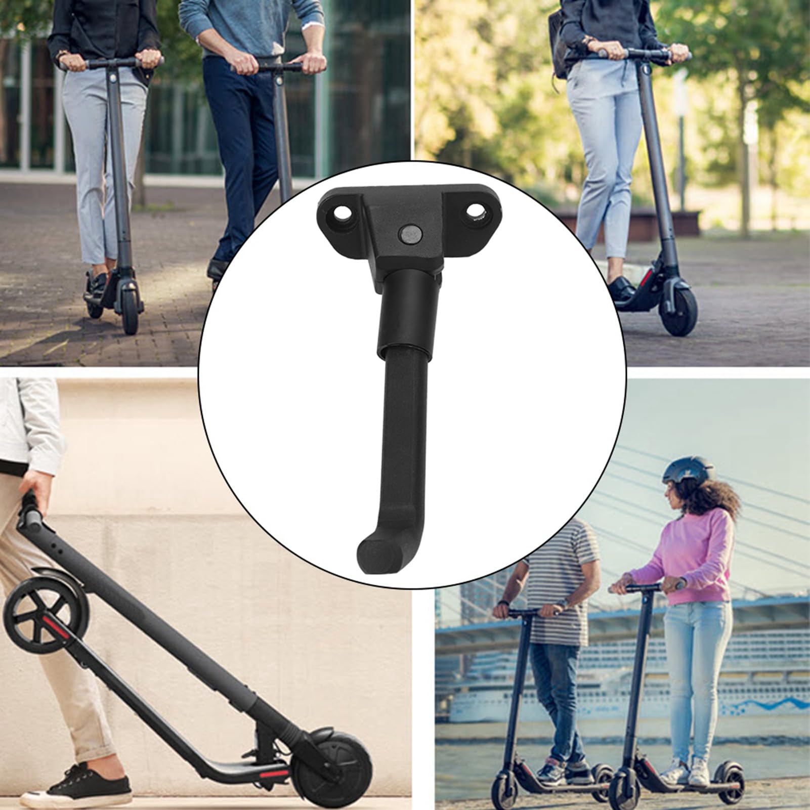 Itkcozcg Staffa di supporto per cavalletto per scooter elettrico Staffa di ricambio per ruota scooter Staffa pieghevole per scooter Enduring