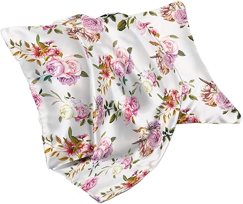 Vista 63 de Funda de almohada de satén para cabello y piel, más suave que la funda de almohada de seda de morera, 1 paquete, funda de almohada de satén con Rosa