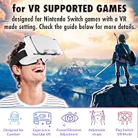 Orzly VR Headset Nintendo Switch és OLED Konzolhoz - Állítható Lencsés Virtuális Játékélmény - Labo VR Kompatibilis - Fehér Ajándékdobozos K 5