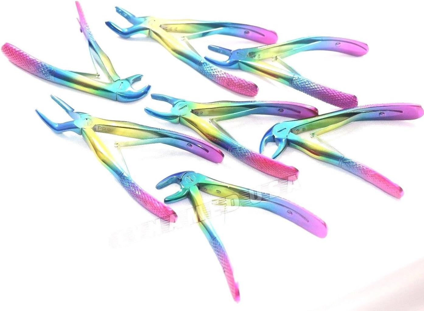 New Premium German Pedo Extracting Forceps 7 pcs Kelin Set Dental Instruments Children