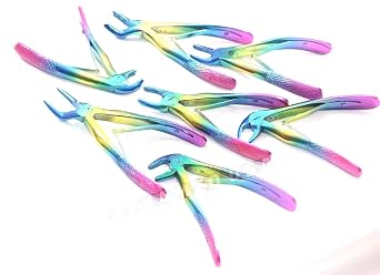 New Premium German Pedo Extracting Forceps 7 pcs Kelin Set Dental Instruments Children