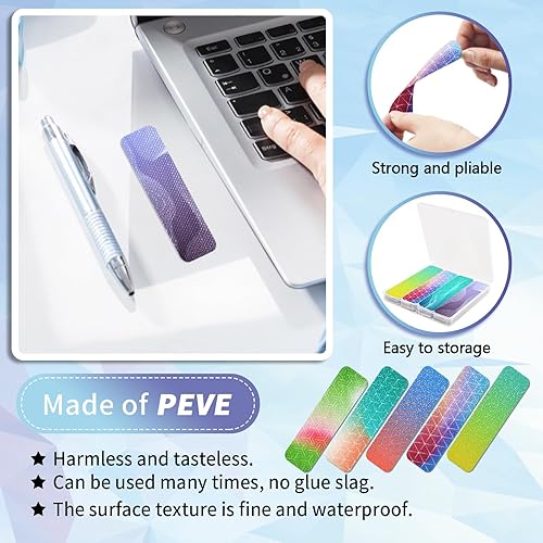 Miniatura 9 de 48 calcomanías sensoriales únicas para artículos de alivio de ansiedad, tiras sensoriales con caja de almacenamiento, 2 tiras sensoriales de