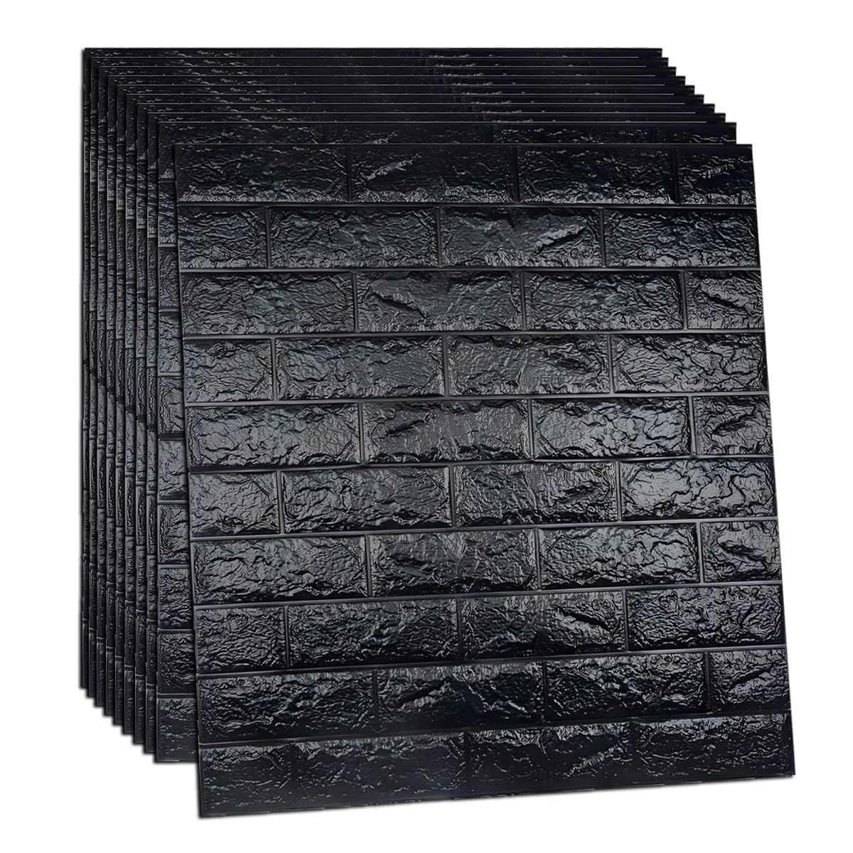 Dehome 3D Wall Panels, Black Brick Printable 3D Wallpaper Stick and Peel, Self Adhesive Waterproof Foam Faux Brick Paneling for Bedroom, Bathroom, Kitchen (Pack of 1) (B0CQ4ML6HK) Amazon Price History, Amazon Price Tracker