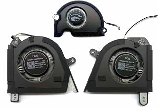 CPU+GPU+Tri-Fan Cooling Fan Replacement for ASUS ROG Zephyrus M16 2023 (GU604VI GU604VU GU604VV GU604VY GU604VZ), P/N: 13NR0BR0T02011 13NR0BR0T03011 13NR0BR0T04011 (84-Blades Arc Flow Fans)