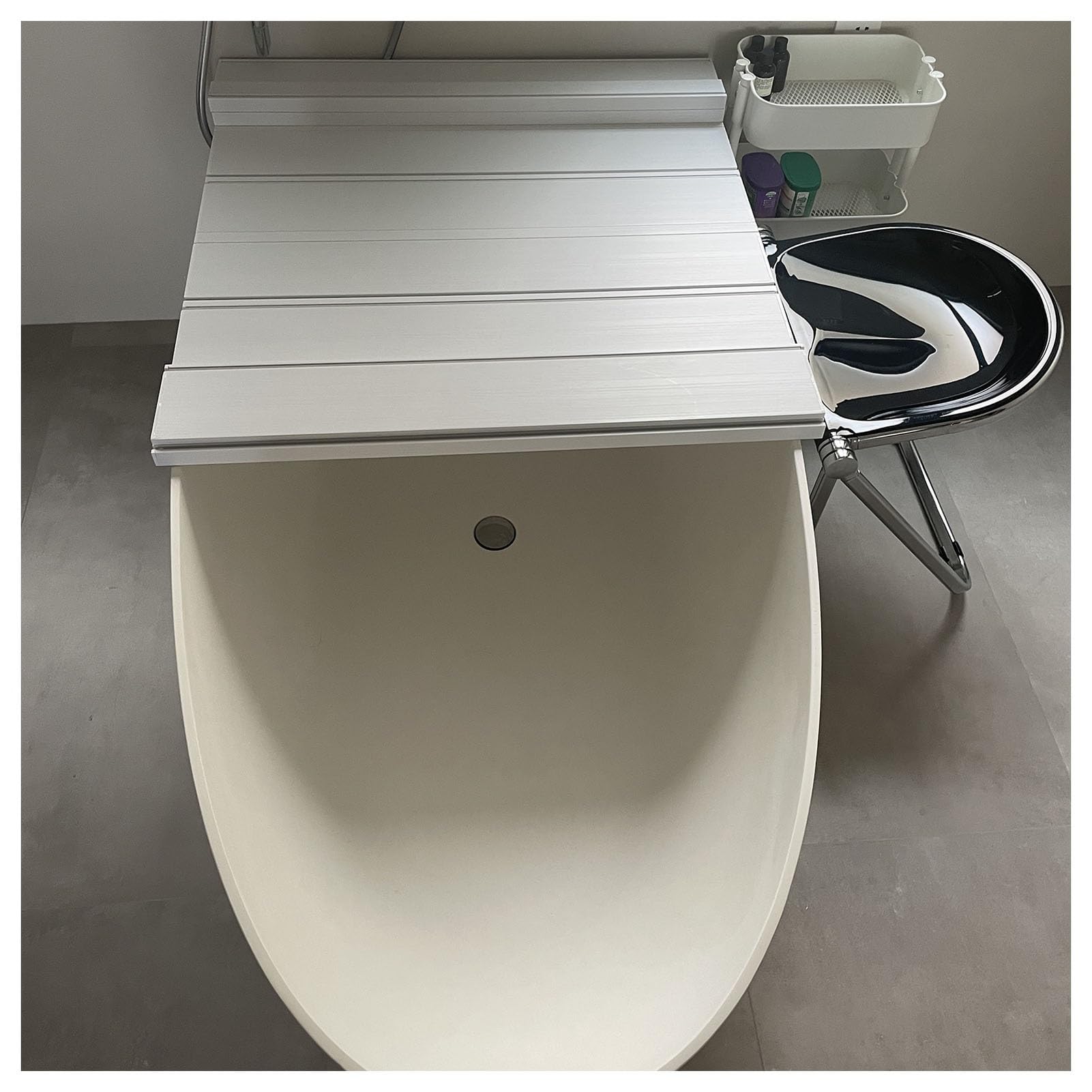 Housse de baignoire pliable isolante avec bouchon vidange | Panneau anti-poussière 1,2cm
