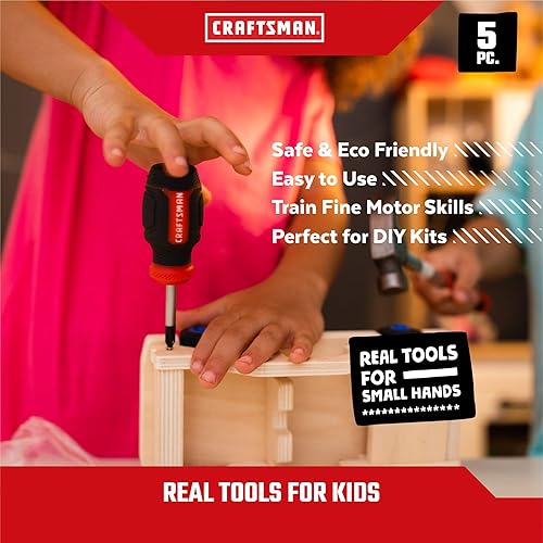 Miniatura 4 de Caja de herramientas+juego 4-5 piezas PH Mini destornillador, Mini destornillador plano, cinta métrica, gafas de seguridad, caja de herramientas