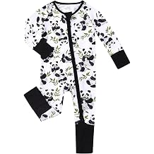 Baby Viscose of Bamboo Convertible Footie Pajamas for Boys Girls