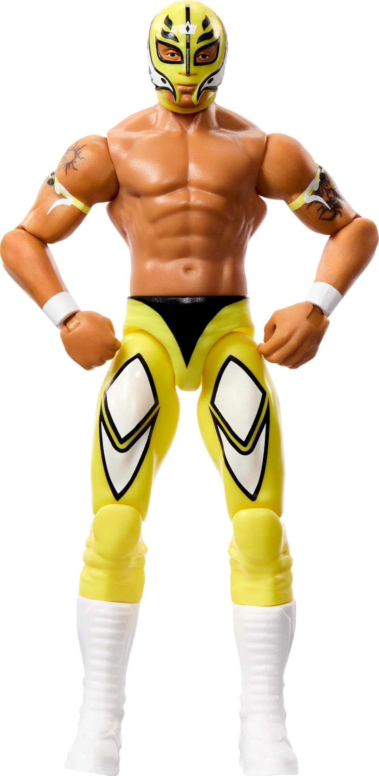 WWE Action Figure, 6-inch Collectible Rey Mysterio with 10 Articulation Points & Life-Like Look