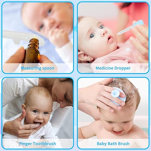 Miniatura 5 de Kit de cuidado de la salud y cuidado del bebé juego de seguridad para bebés 20 en 1 juego de cuidado de la salud del bebé con cepillo para el pelo