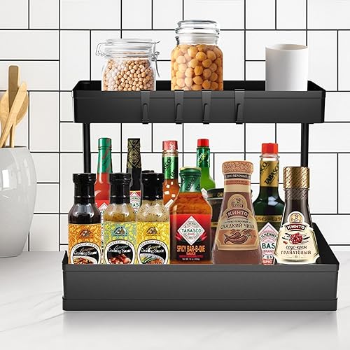 Miniatura 4 de coastal rose Organizadores y almacenamiento para debajo del fregadero, organizador multiusos para debajo del fregadero con cajón de almacenamiento