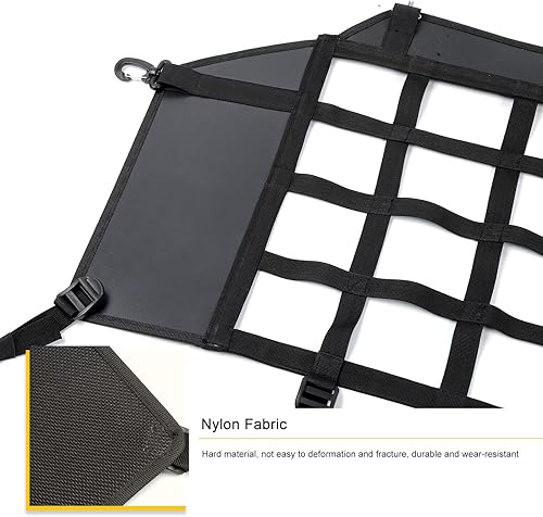 Miniatura 7 de Red de malla para tronco Bronco Red de carga para perro para Ford Bronco 2021 2022 2023 Accesorios de almacenamiento negros