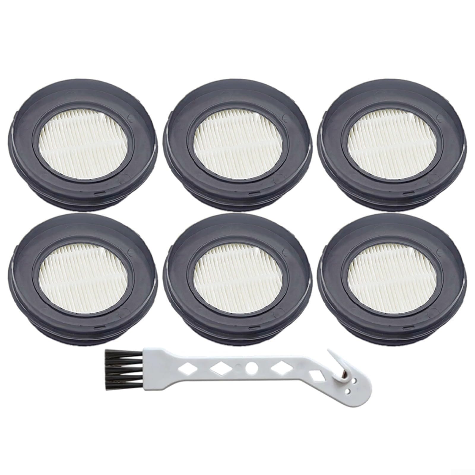 HEPA Filter Replacements for SunSare X7A-US and for Fieety for V7 Cordless Vacuum, Washable Design with Cleaning Brush(6 PACK)