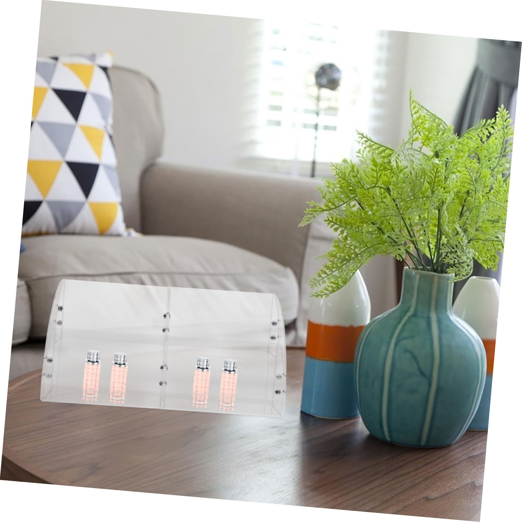 Organizzatore Trucchi in Acrilico Trasparente 2 Livelli per Bagno | Contenitore Cosmetici, Visibilità Cristallina, Spazio Flessibile per Vanity e Piano Lavabo