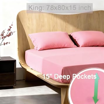 Grounding Sheets King Size, 10% Pure Silver Fiber + 90% Organic Cotton, Grounded Sheet Earth Connected Bedding Fitted Earth Sheets with Grounding Cord