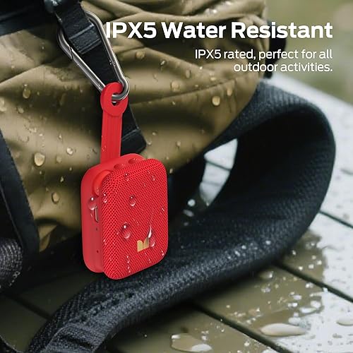 Miniatura 6 de Monster Atomic Atom - Altavoz Bluetooth portátil con micrófonos para llamadas manos libres, IPX5 impermeable, altavoz compacto y portátil para