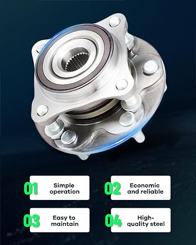 Miniatura 6 de SCITOO 1 conjunto de cubo de cojinete de rueda delantera 950-001 para Lexus GX460 2010-2016, para Lexus GX470 2003-2009, para Toyota 4Runner