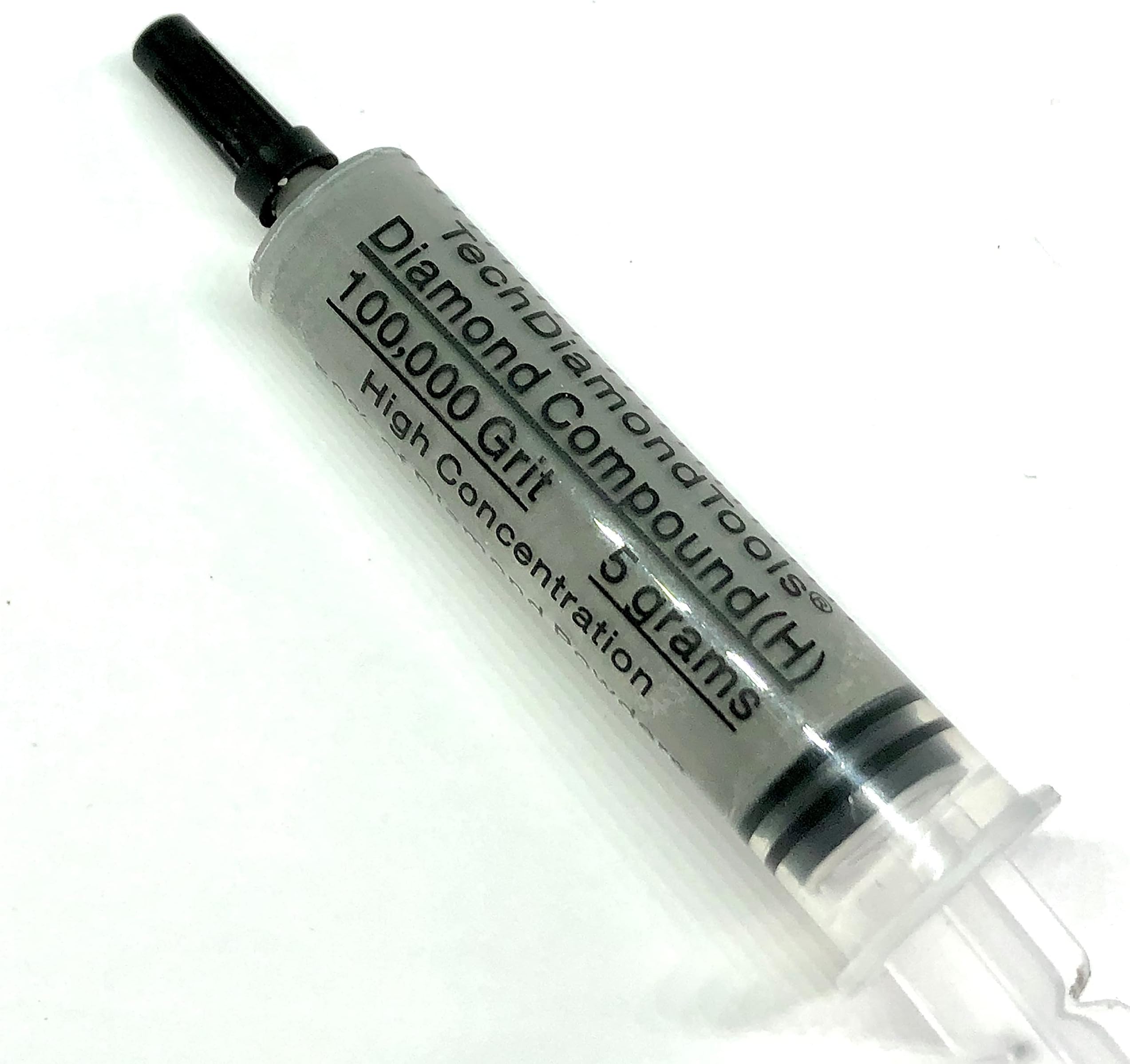 TechDiamondTools Diamond Polishing Compound Polishing Paste USA Made 100,000 Grit 0-0.25 Micron for Marble Glass Metal Rock Jewelry Resin Silver Chrome Gemstone with High Concentration Diamond Powder