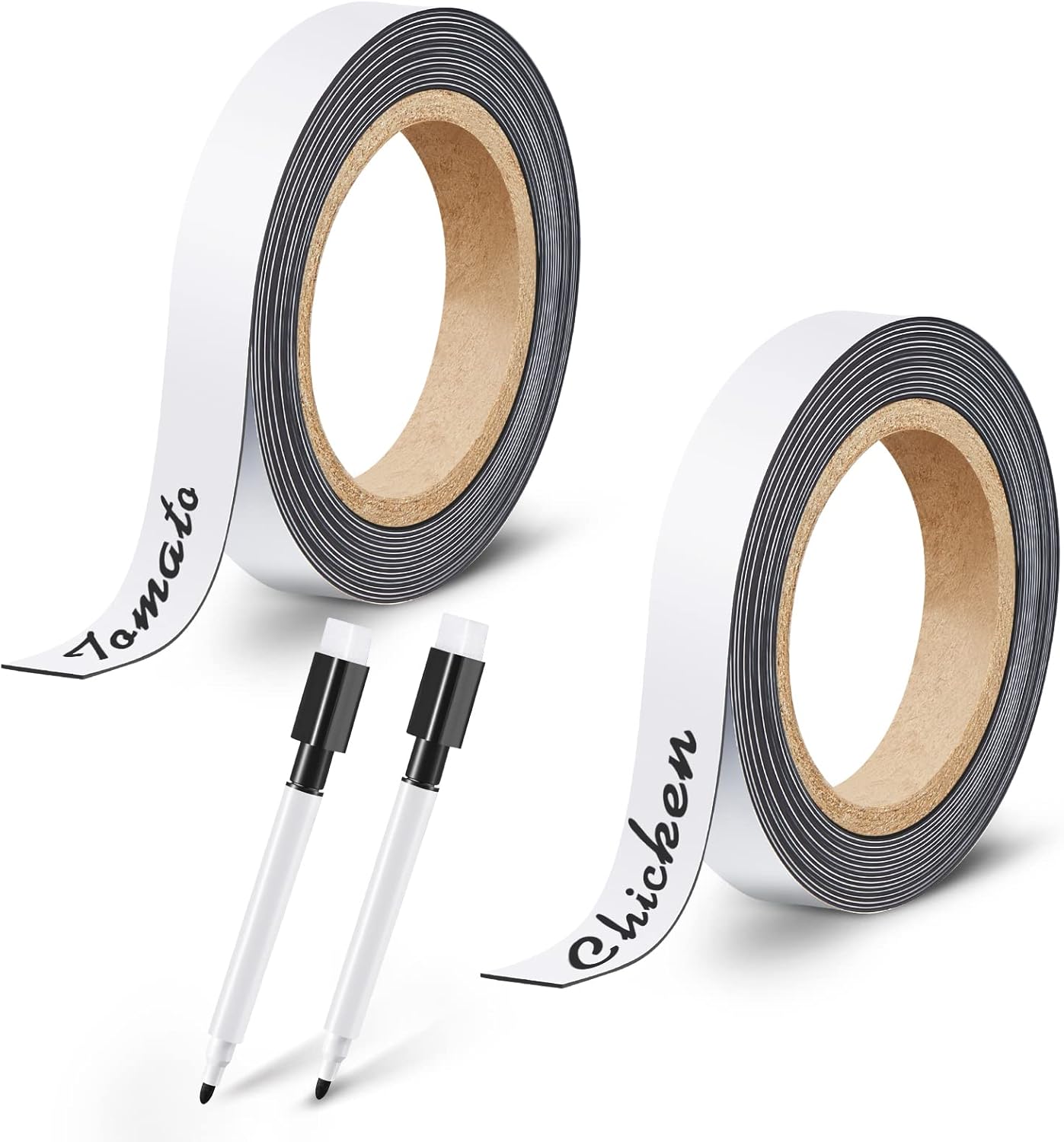 2 Roll Dry Erase Strip 1 Inch x 32.8 Feet Blank