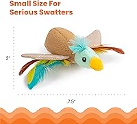 Vista 6 de Catstages Flapperz Pato de Peluche Juguete Interactivo con Hierba Gatera para Gatos