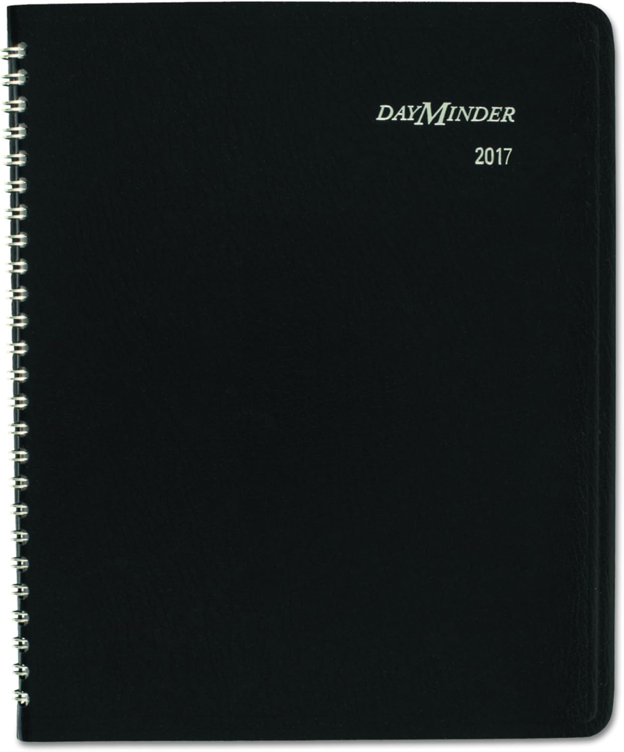 DayMinder Monthly Planner / Appointment Book 2017, Wirebound, 6-7/8 x 8-3/4", Black (G400-00)