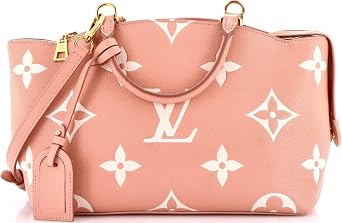 Pre-Loved Petit Palais Handbag Bicolor Monogram Empreinte Giant, Pink