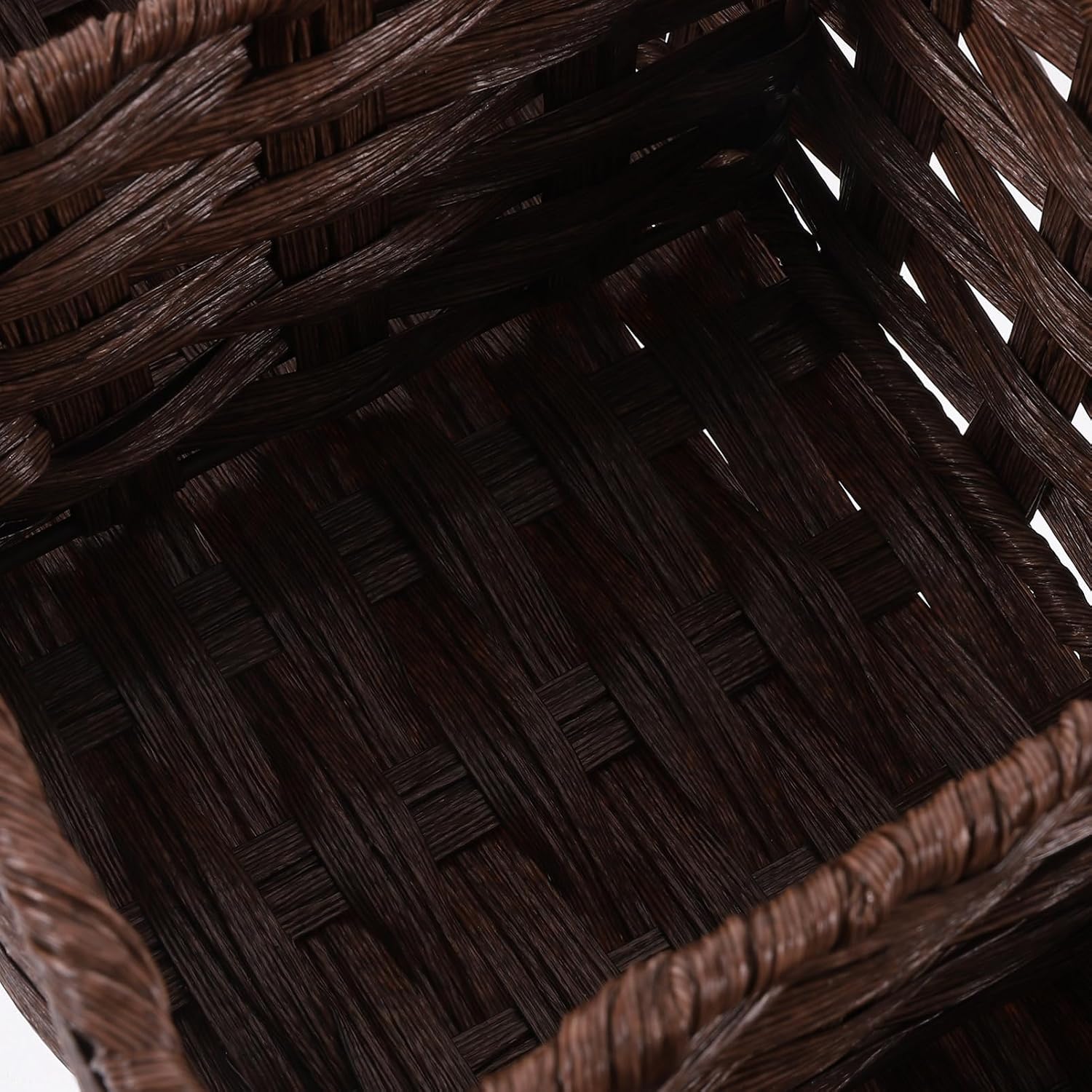 Woven Storage Basket Small Baskets for Organizing Imitation Rattan Kitchen Bathroom