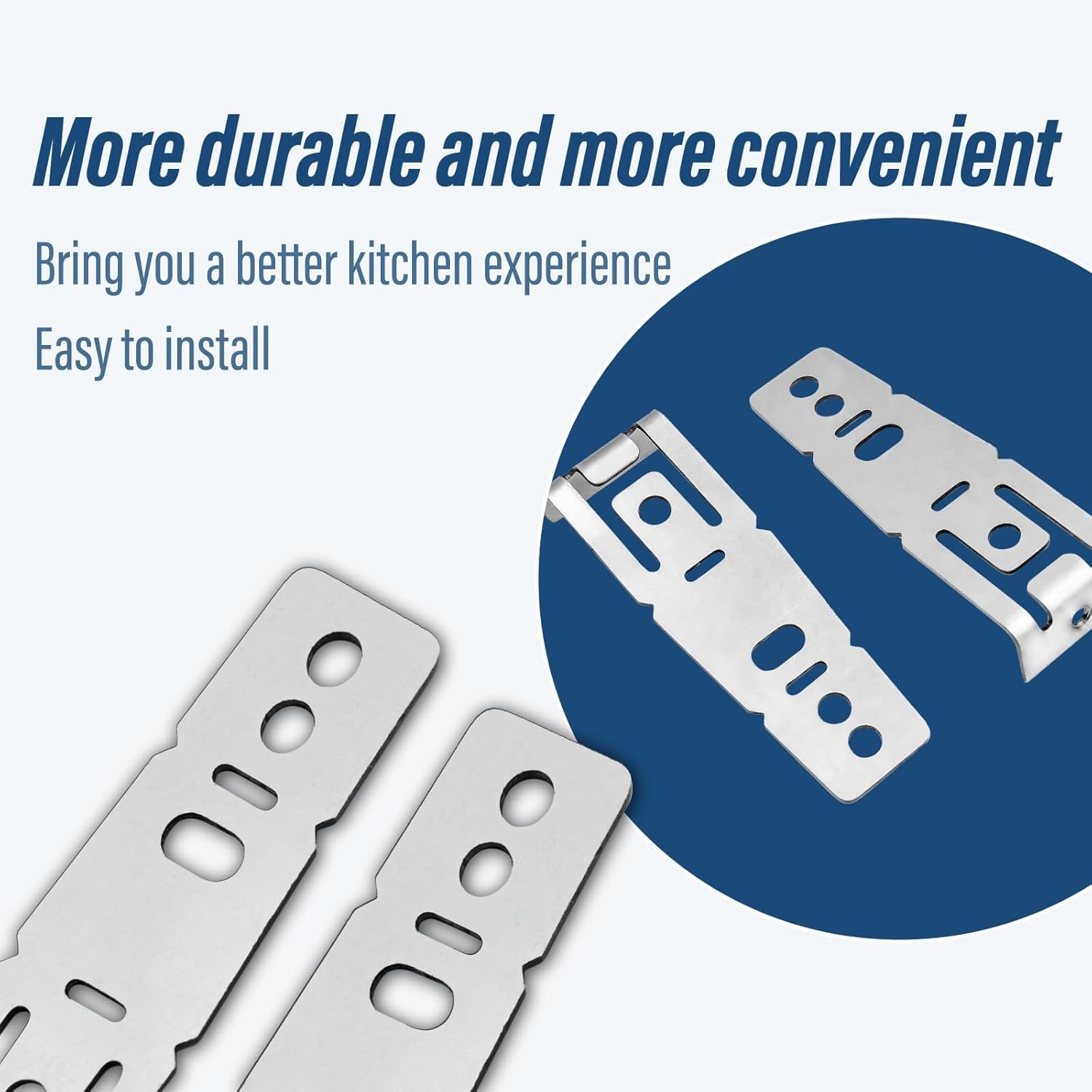 WD01X21740 Dishwasher Countertop Bracket 2 PCS Compatible for GE Dishwasher Mounting Bracket Ideal for Granite and Quartz Countertops