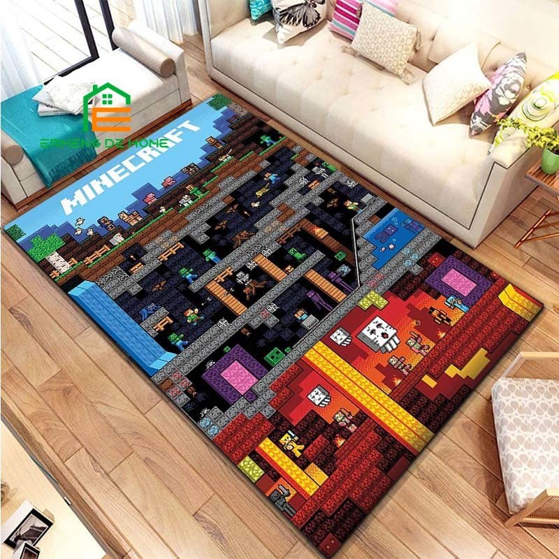 EKSED Cartoon Spiel Muster Teppich Für Schlafzimmer Wohnzimmer Teppiche Für Küche Fußmatten...