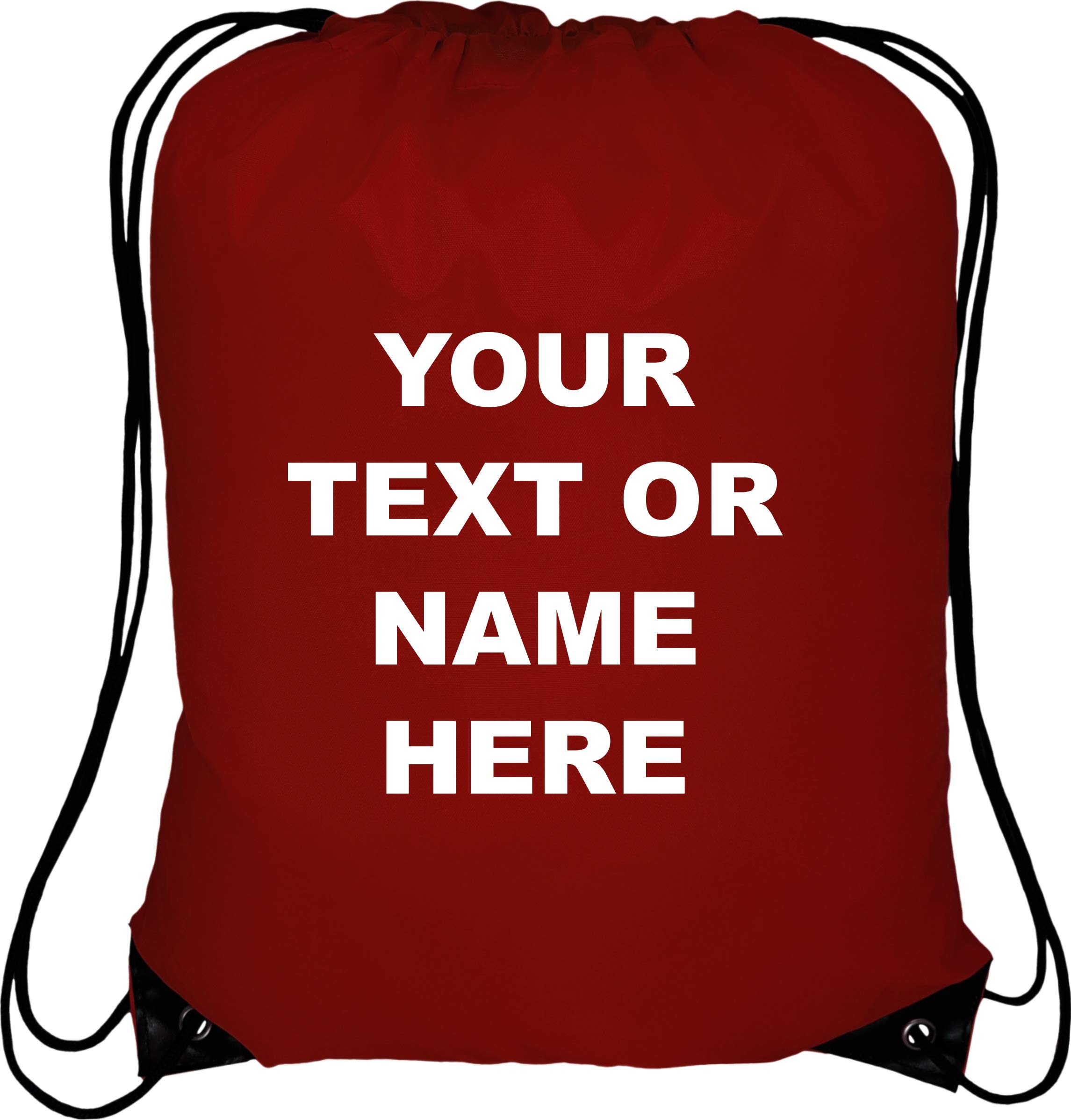Ultimate-Line Personalised Drawstring bag (Burgundy)