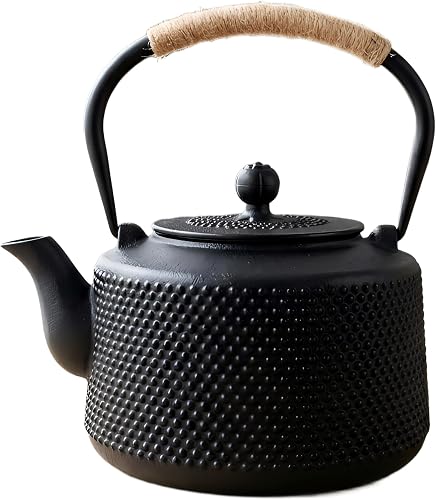 SECHUDO 54oz Hobnail Cast Iron Teapot