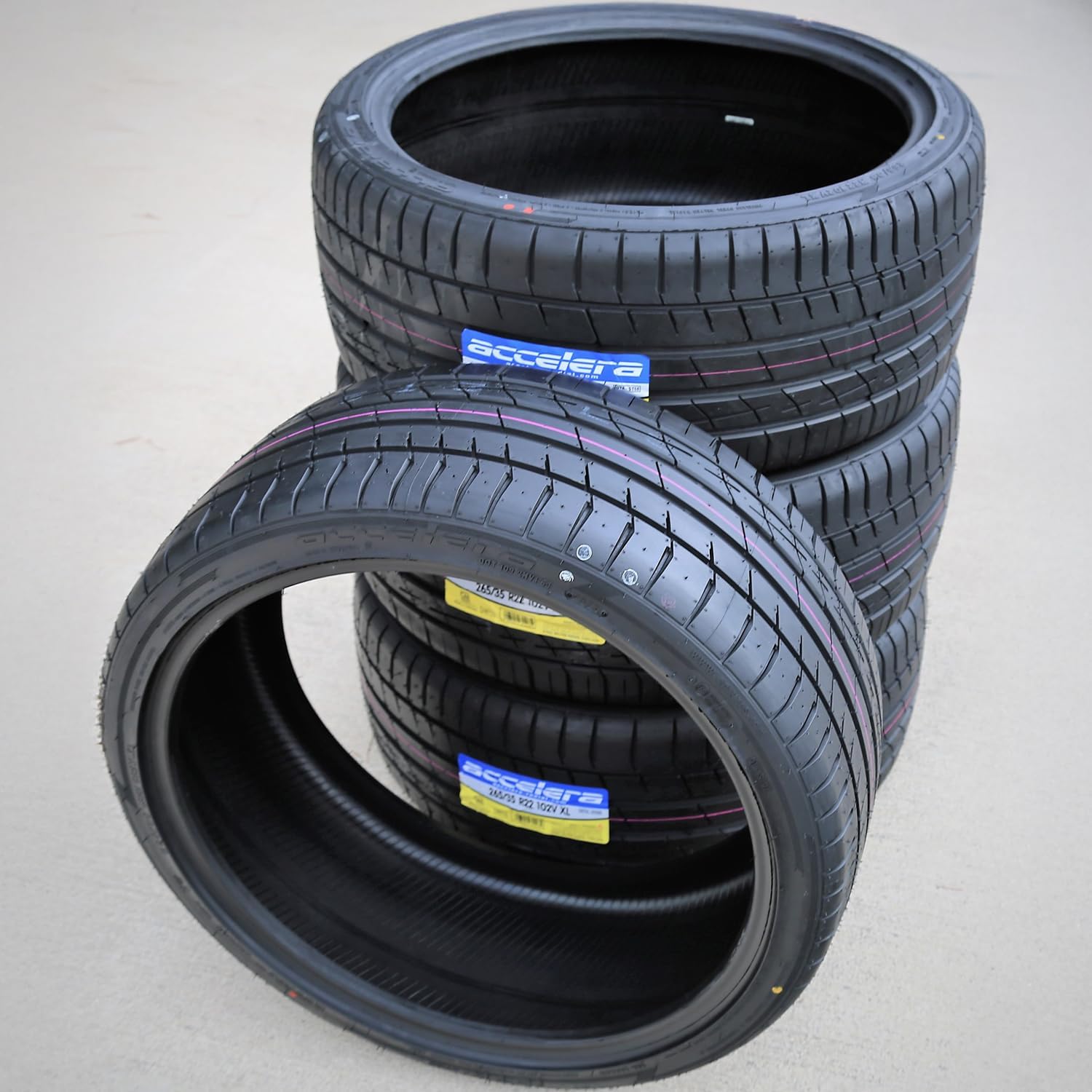 Accelera Iota ST68 All-Season Truck/SUV Performance Radial Tire-265/35R22 265/35/22 265/35-22 102V Load Range XL 4-Ply BSW Black Side Wall UTQG 400AA