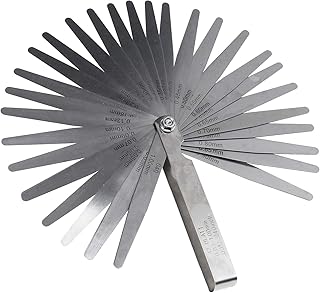 1 stück Fühlerlehre im Satz 32 Blatt 0,03mm-1,00mm Abstandslehre 90mm Länge