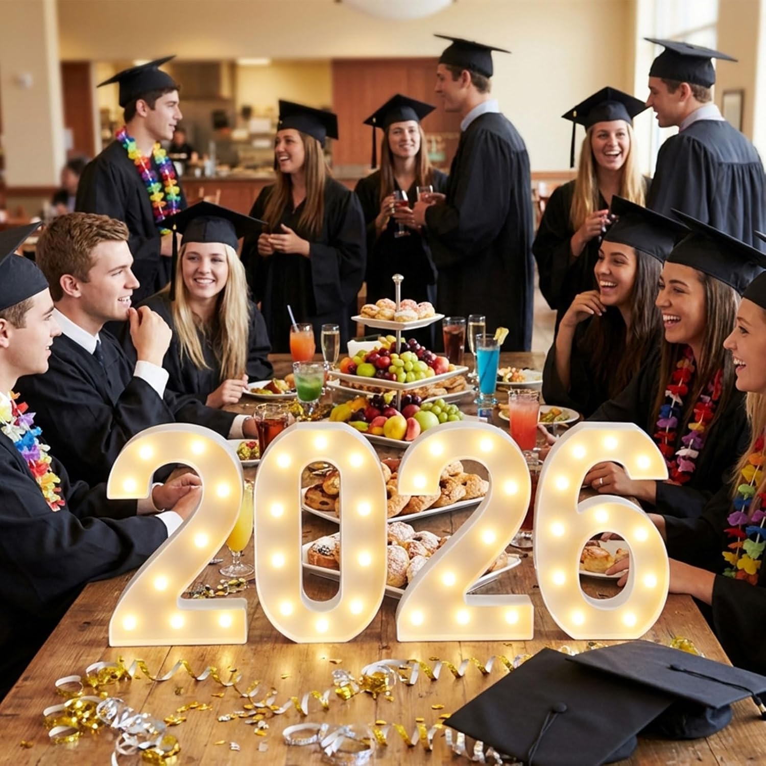 50th Birthday Decorations,12.6 Inch Marquee Numbers for 50th Wedding Anniversary Decorations,Light Up Numbers 50 Sign for Party Backdrop Wall,Table Decoration,Upgraded Large Size Number 50 - Image 6