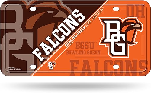 Miniatura 43 de NCAA etiqueta de metal para auto, negro