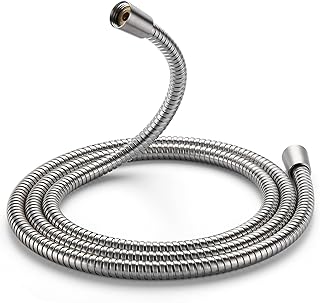 Cobbe 70" Shower Hose Extra Long, Handheld Shower Head Extension Hose Replacement with Gaskets & Sealing Tape, 304 Stainless Steel Hose for Bathroom, RV (Brushed Nickel)