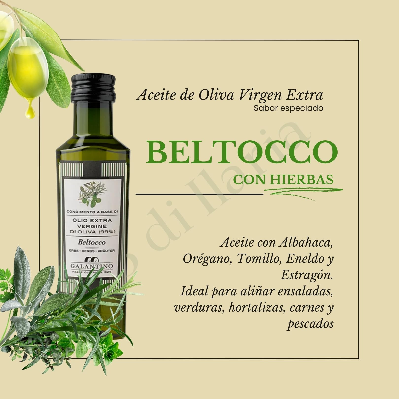 Pack Degustación Aceite de Oliva Virgen Extra y Condimentos 5x100 ml