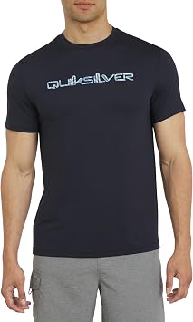 Quiksilver Mens Swimwear Regular Fit UPF 50 Short Sleeve Sun Tee