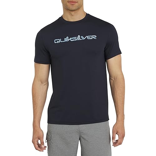 Quiksilver Mens Swimwear Regular Fit UPF 50 Short Sleeve Sun Tee