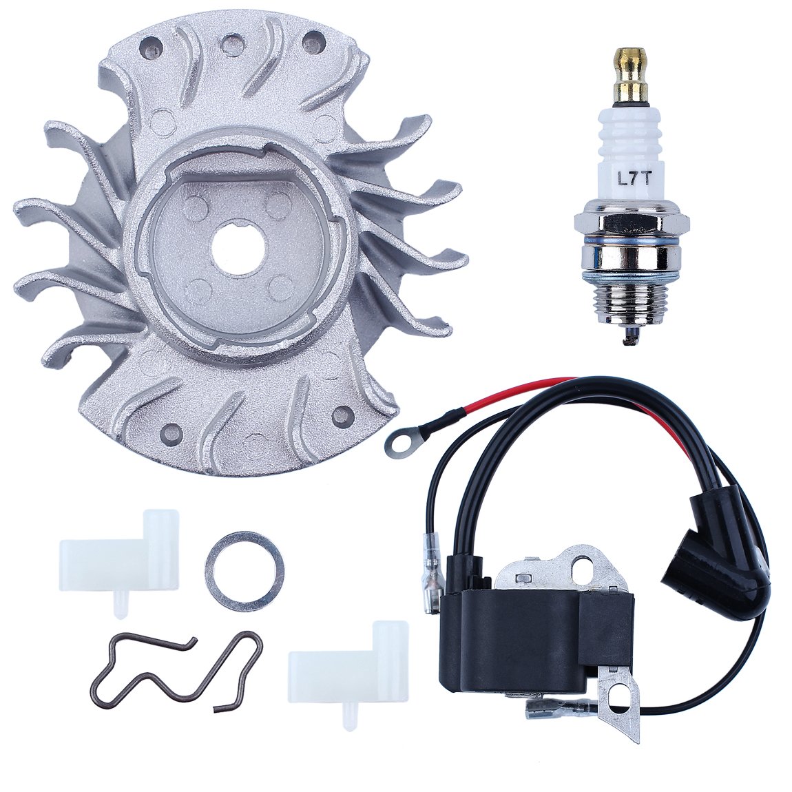 Rueda de Encendido Rueda de Encendido Pawl Kit para STIHL 017 018 MS170 MS180 MS 170 180 Motosierra con Repuesto de bujía