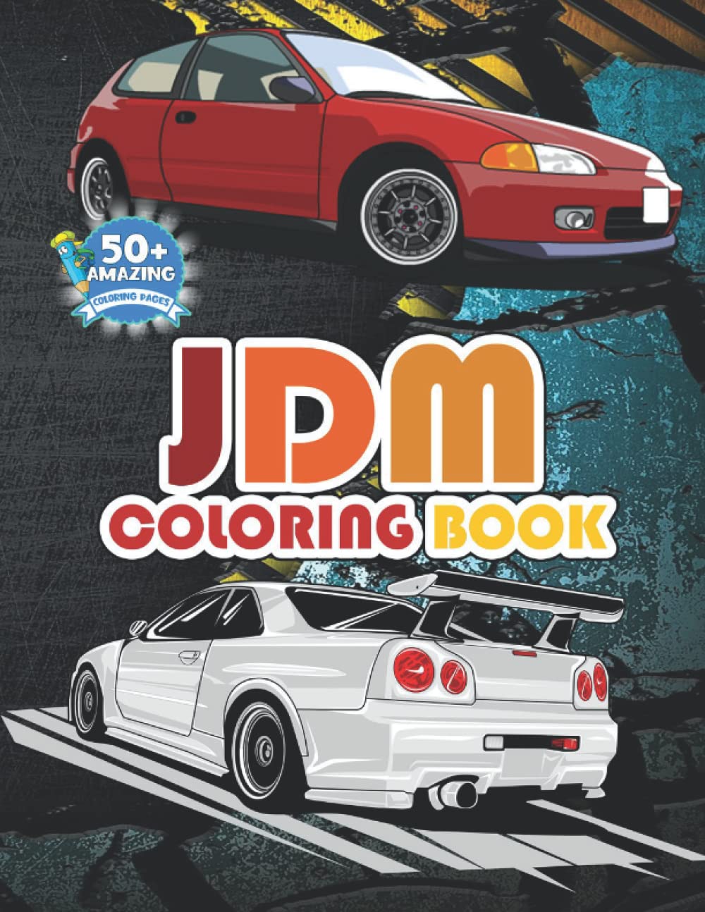 Buy JDM Coloring Book JDM Car Coloring Book With 50+ Beautiful Sports