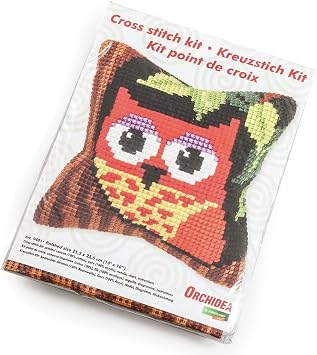 Orchidea Owl Cushion Cross Stitch Kit