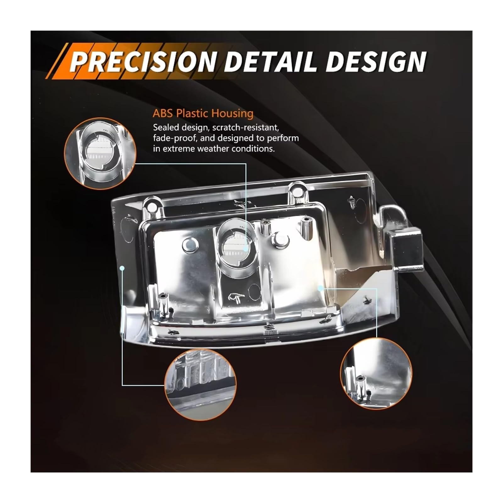 Faros Delanteros Para Nissan Para D21 Pickup 1990-1994 Sin Bombilla/enchufe Incluido Carcasas Luz Señal Giro Marcador Lateral Esquina Delantera Faro Principal(Smoked Lens)