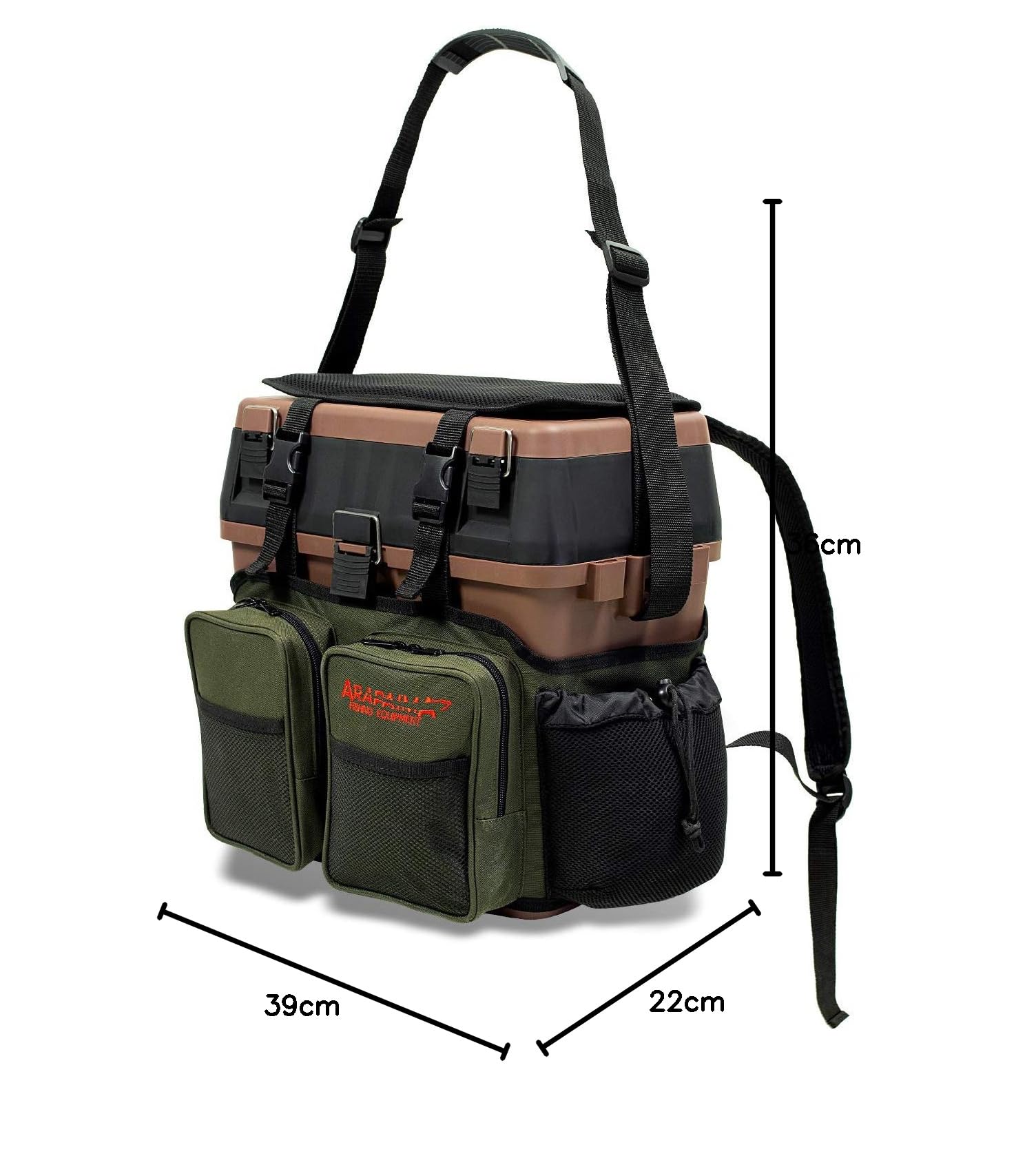 Kiepe - Zaino con 4 scatole per attrezzi con imbottitura, funzione zaino e spazio per accessori da pesca
