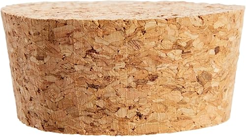 Miniatura 5 de Juvale Paquete de 6 tapones de corcho cónicos de tamaño 28 para botellas, tarros, proyectos de arte de bricolaje, manualidades, tapones para