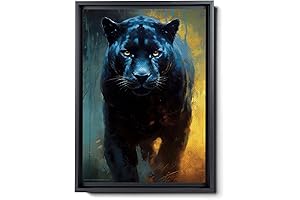 Black Panther Painting Wall Art Canvas