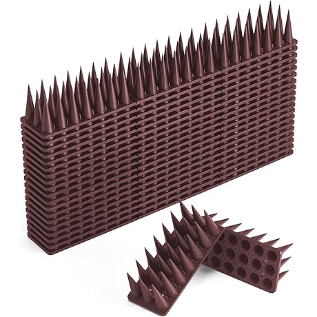 9 Packs CIIC Bird Spikes Anti-Bird Deterrent Spikes to Keep Birds Away...