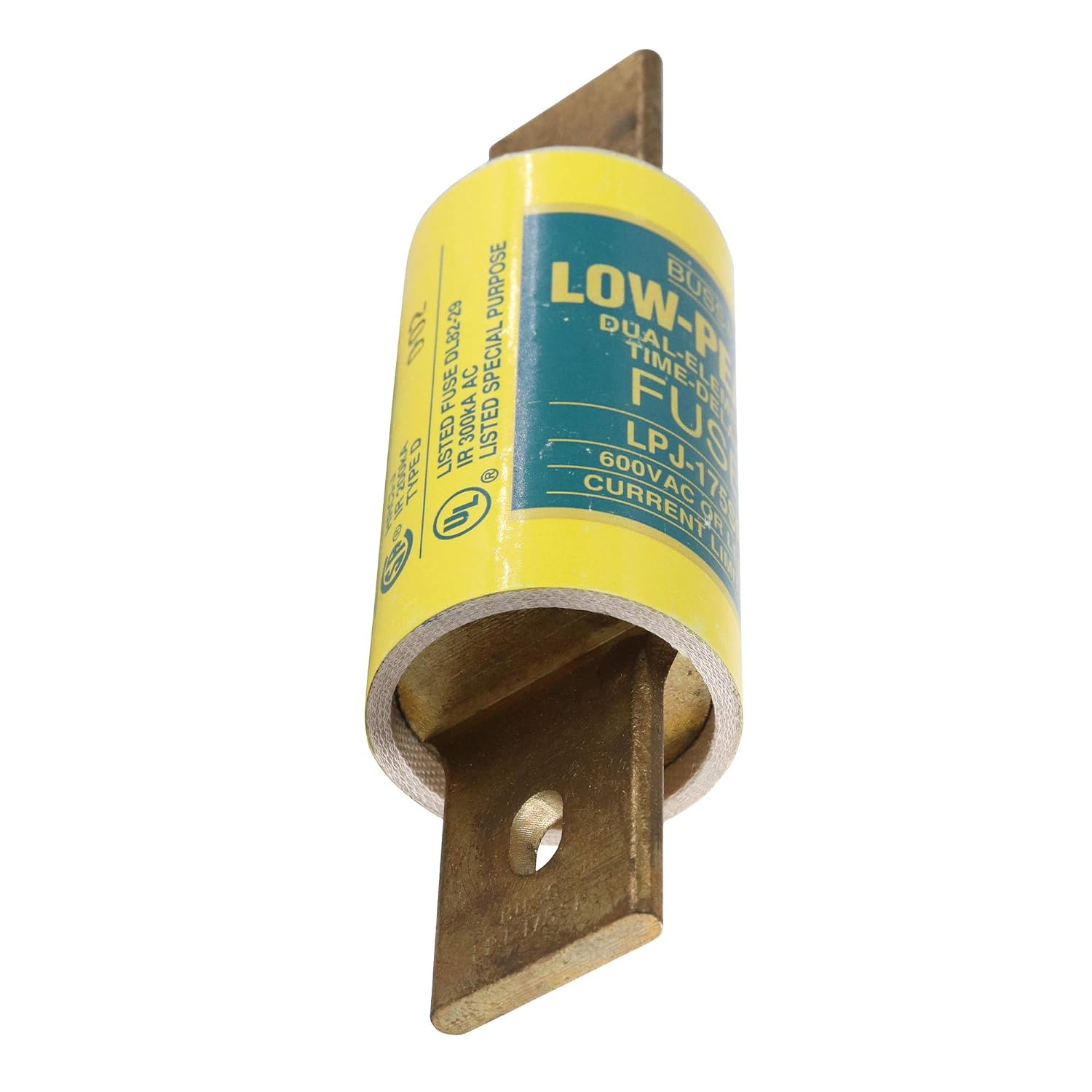 Eaton Bussmann LPJ-175SP Series LPJ Fuse, 175 Amp, 600 Vac and IR 300 kA / 300 Vdc and IR 100 kA
