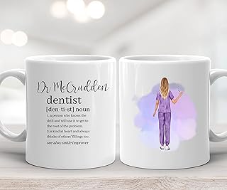 Dentist Gifts for Women Funny, Dentist Mug Funny, Personalised Dentist Mug, Thank You Dentist Mug Dentistry Dental Gifts, Woman, Female, Birthday, Anniversary