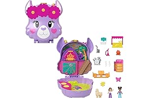 Polly Pocket Llama Camp Adventure Compact Playset